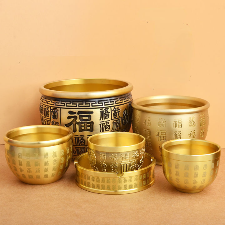 Feng Shui Bowl Polished Brass Treasure Bowl Home Office Desktop ...