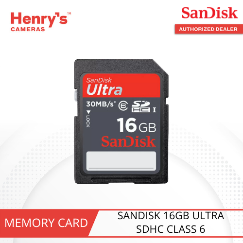 SANDISK ULTRA 16GB SDHC UP TO 30MB/S MEMORY CARD - HENRY'S CAMERAS ...