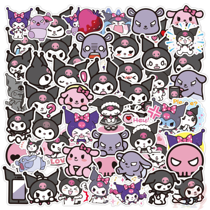 Kuromi Series 03 - Sanrio Stickers 50Pcs/Set DIY Waterproof Decals ...