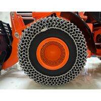 ‘；。】’ 2Pcs Forklift Metal Snow Chains Upgrade Anti-Skid Chains Accessories For 1/14 KABOLITE Engineering Hydraulic Loader K988 JDM198D