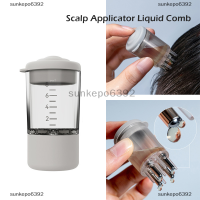 sunkepo6392 หนังศีรษะ applicator Liquid Guiding hair Growth comb เซรั่มน้ำมันใช้นวดหัว