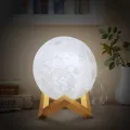 (SG Seller)3D LED Moon Light Creative Bedside Night Lamp Night Light Home Decor Creative Gift Christmas Gift New Year Gift. 