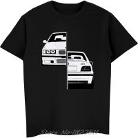 เสื้อยืดลําลอง แขนสั้น คอกลม พิมพ์ลายการ์ตูนรถยนต์ Turbo E30 E36 E46 พลัสไซซ์ สไตล์วินเทจ สําหรับผู้ชาย G3F0