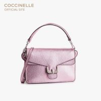 COCCINELLE AMBRINE SOFT Handbag Small 120201 BUBBLE GUM MET. กระเป๋าสะพายผู้หญิง