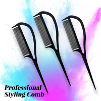 12pcsLot Black Rat Tail Comb Professional Styling Comb Anti Static Heat Resistant Teasing Comb Carbon Parting Comb For Women