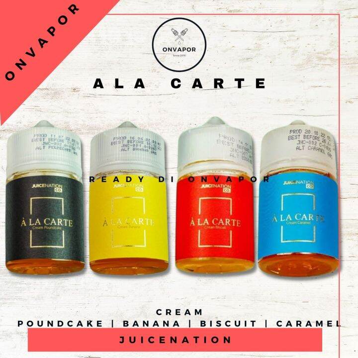 Ala Carte Liquid Cream Poundcake , Banana , Biscuit , Caramel , Hitam