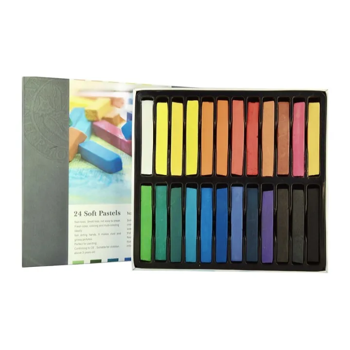 Phoenix 软粉彩笔粉彩棒24 色phoenix Soft Pastels Artists Pastels Art Supplies 24 Colors Lazada