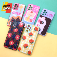 เคสเรัยวมี/Realme C11(2021) C35 เคสมือถือกระจกพิมพ์ลายดอกไม้ ลายการ์ตูนน่ารัก กันเลนส์กล้อง