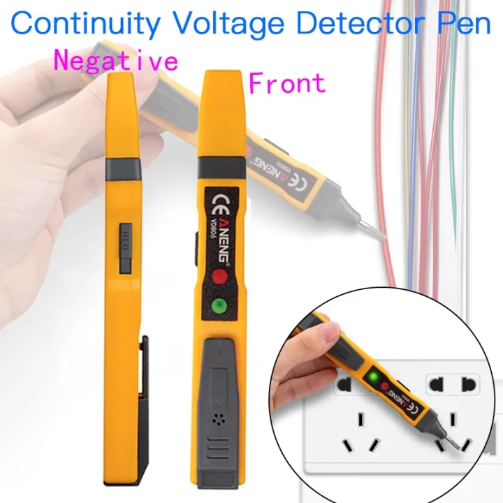 Continuity Voltage Detector Pen Non-contact Inductive AC/DC Voltage ...