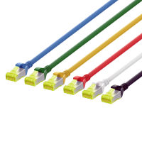 (5pcspack) 10G CAT6A SFTP Network RJ45 Patch Cord Shielded LSOH Ethernet Cat 6A Snagless Patch Lead Cable 0.250.5123510M