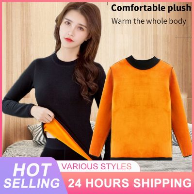 ✙❁ Warmth Thick sleeved T Bottoming Shirt Practical Commuter