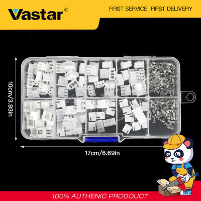 Vastar 250Pcs JST XH 2.54Mm 2pin 3pin 4Pin Terminal หัวเชื่อมต่อฝาครอบกันฝุ่น