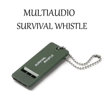 Three-band outdoor survival whistle  rescue whistle  emergency whistle  high pitch and high frequency  earthquake relief whistle Survival kits