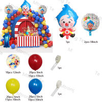 1Set Cartoon Plim Clown Balloon Number Ball Latex Air Globos Children Baby Shower Birthday Party Decorations Kids Inflatable Toy