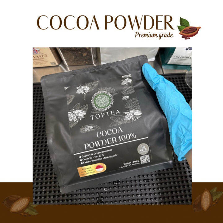 popular-roaster-x-toptea-thailand-ผงโกโก้แท้-100-cocoa-powder-เกรดพรีเมียมนำเข้าจากประเทศอินโดนีเซีย