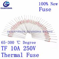 100PCS TF Thermal Fuse RY 10A 250V Temperature RY65C 73C75C 85C 90 100 110C 120 130 152C 165C 172C 185C 192C 200C 216C 240C 280C Clamps