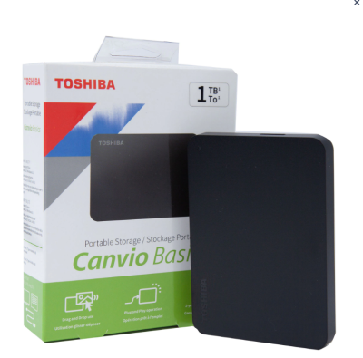 [ประกัน 1ปี] Toshiba Canvio Basics Portable Storage 1TB HDD 2.5 External Harddisk  ฮาร์ดดิสก์แบบพกพา - [Kit IT]