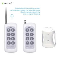 433Mhz Remote Control Learning Code 1527 RF Module Wireless 2 4 6 8 Button Antenna Reach 1000m Long Range For Lamps Gate Door