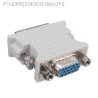 New Arrival DVI-D 18 1 Pin Male to VGA 15 Pin Female Adapter Durable DVI-D to VGA Socket Convertor for PC Laptop HDTV Monitor