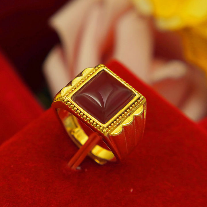 การประมวลผลการล้างสต็อก-แหวนทองคำเวียดนามสำหรับผู้ชายเป็นเลิศยาวนานและไม่ซีดจาง-เหมือนกับแหวนของพ่อ-jied