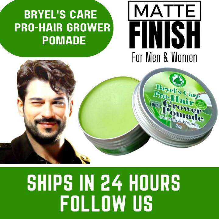 ⚡⚡BRYELS HAIR GROWER POMADE MATTE 50G all natural For Men And Women