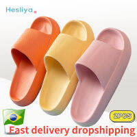 Thick Platform Shoes Cloud Slippers Summer Flip Flops Women Non-slip Bathroom Shoes Home Mute Slides EVA Soft Couples Sandals