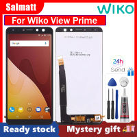 Salmatt หน้าจอเดิมสำหรับมุมมอง Wiko,LCD หน้าจอ LCD ชิ้นส่วนจอแสดงผลหน้าจอสัมผัสสำหรับ Wiko View Prime จอสำรอง