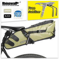 Rhinowalk จักรยานหางที่นั่งกระเป๋าฟรี S Tabilizer ยึด5L10L13L กันน้ำอานกระเป๋าความจุขนาดใหญ่จักรยานกระจาดแพ็ค