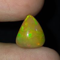 พลอย โอปอล เอธิโอเปีย ธรรมชาติ แท้ ( Natural Opal Ethiopia ) หนัก 4.92 กะรัต