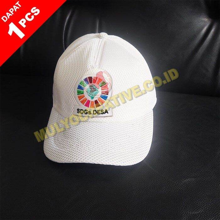 Topi Jaring Kemendesa SDGs Desa Logo Terbaru Topi SDGs Kemendesa / 1pcs ...