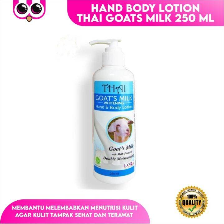 [ 250 ML LOTION GOAT ] HAND BODY LOTION THAI GOATS MILK / THAI GOAT'S