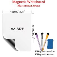 Whiteboard Magnetic Soft Stickers Large A2 Size White Board Message Writing Drawing Office School Refrigerator Magnets Plan Week