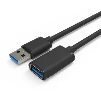 30cm USB 3.0 A Type-A Male to Female usb extension Charging Cable Cord Black Connector