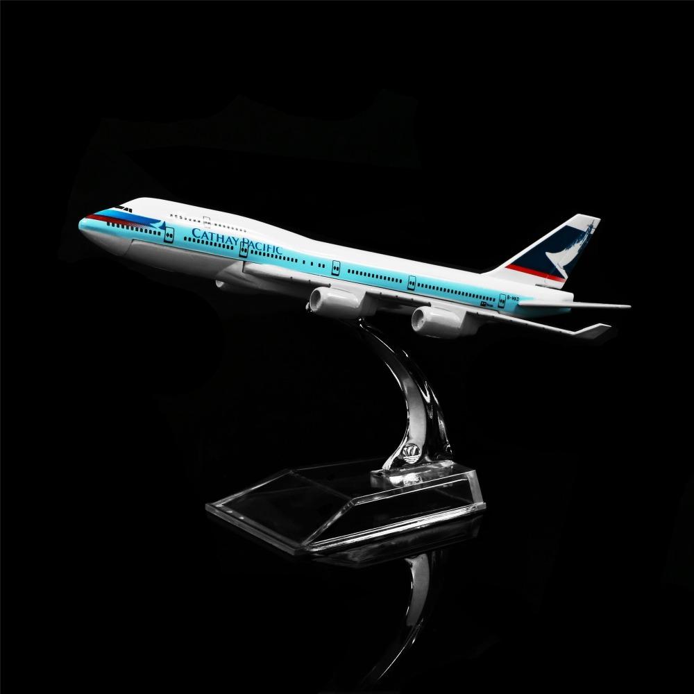 Boeing 747 16cm Aircraft Plane Cathay Pacific Airlines Aircraft Model Toys Gifts 