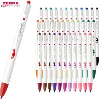 ปากกามาร์กเกอร์ ZEBRA Clickart แบบศิลปะเครื่องเขียนปากกาสีน้ำ12-48Colors พอสก้าแบบกดหดได้0.6มม. ใช้ปากกาเขียนขอบตาละเอียด