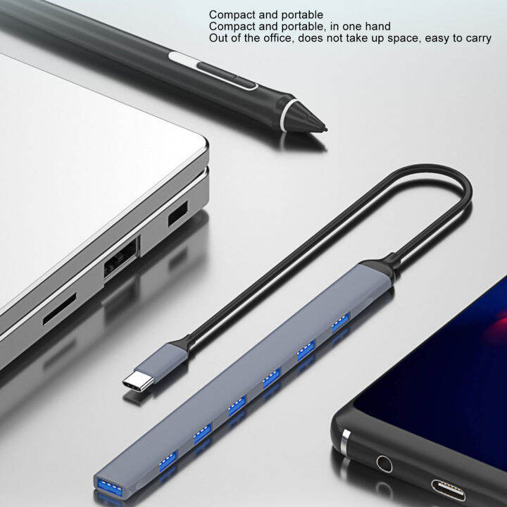 usb-c-ฮับ-usb-usb-c-แท่นวางมือถือปลั๊กแอนด์เพลย์ใช้กันอย่างแพร่หลายเคสระบายความร้อน7-in-1สำหรับแล็ปท็อปสำหรับหนู