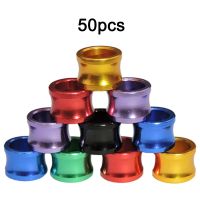 50 Pcs Color Mixing Pigeon Bands Bird Foot Ring Species Identify Training Rings Label Sign for Chicks Small Poultry