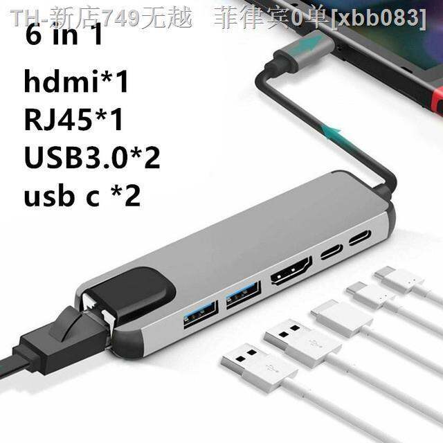 cw-usb-type-c-hub-type-c-to-hdmi-compatible-rj45-ethernet-usb-c-3-0-typec-video-for-macbook