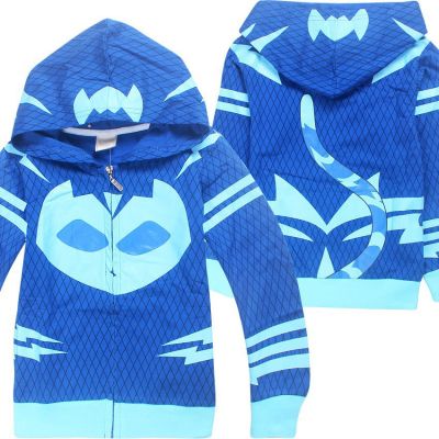 PJ Masks Kids Outwear Boys Jacket Coat Hoodie Zipper Tops Children Christmas
