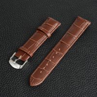 ☍◊☄ 18mm Durable Watch Band Genuine Leather Straps Women Men Dress Watch Accessories High Quality Brown Colors Watchbands