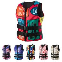 Neoprene Life Jacket Outdoor Water Sport Buoyancy Jacket Fishing Vest Swimming Surfing Drifting Kayaking Buoyancy Vest  Life Jackets