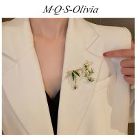 M·Q·S-Olivia   เข็มกลัดไม้ไผ่ เครื่องประดับ เข็มกลัด สวยงาม แฟชั่นสไตล์เกาหลี สําหรับผู้หญิง