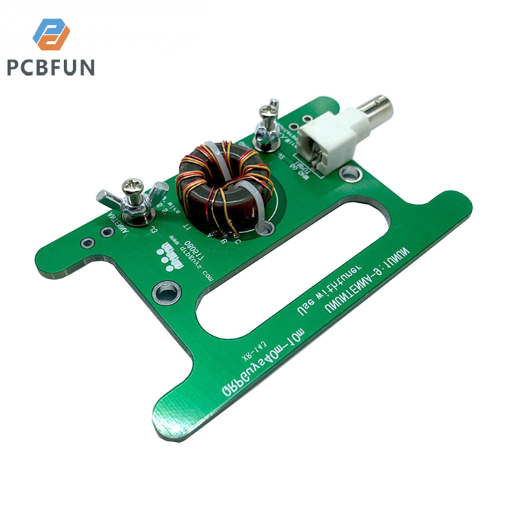 pcbfun-บอร์ดอินเตอร์เฟซแบบไม่สมดุลแบบพกพา10w-balun-9-1พร้อมอินเตอร์เฟซ-bnc-สำหรับการเชื่อมต่อเสาอากาศที่สมดุล