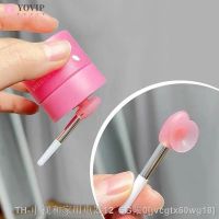 hot【DT】✧  1PC Silicone Balms with Sucker Dust Cover Makeup Brushes Storage