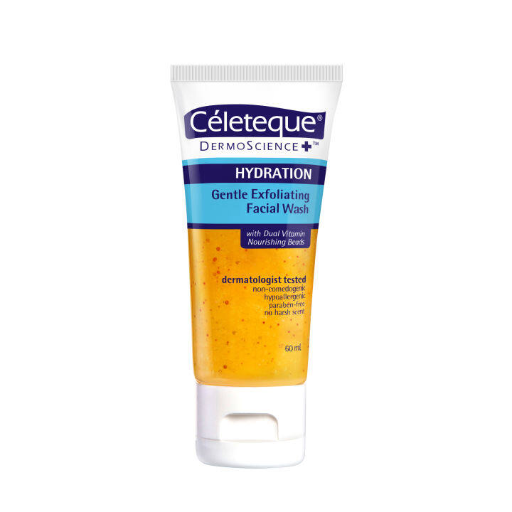 Celeteque Dermoscience Hydration Gentle Exfoliating Facial Wash 60ml 