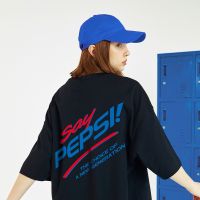 【New】พร้อมส่ง Pepsi เสื้อเป๊ปซี่ เสื้อผ้าแฟชั่น เสื้อสกรีนลายโลโก้แบรนด์ดัง เสื้อยืดสตรีท แขนสั้นคอกลม เสื้อยืด oversize