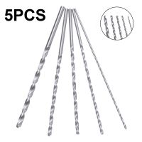 5pc Extra Long HSS Straigth Shank Auger Twist Drill Bits Set Wood Metal Drilling Tools 2mm/3mm/3.5mm/4mm/5mm Drills  Drivers