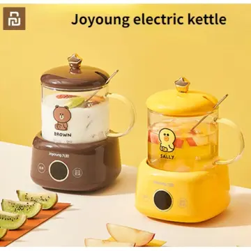 Cute Electric Health Kettle 1.5L Temperature Adjustable Keep Warm Water  Boiler 12H Appointment Food Grade Material 220V