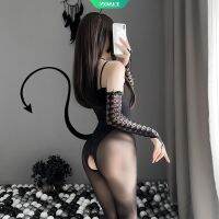 COD DSFGERTERYII Sexy Lingerie costumes Lace Off Shoulder Fishnet Bodysuit Women Fishnet Mesh Sex Clothes Perspective Open Crotch Body Stockings-MN32