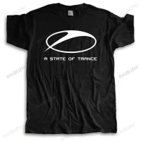 【Mens clothing】 Mencasual เสื้อยืดผู้ชายยี่ห้อ Teeshirt A STATETRANCE ตลก Tee-Shirt ชายฤดูร้อน TopsClothing